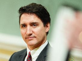 Justin Trudeau At Cabinet Swearing-In Ceremony - Ottawa