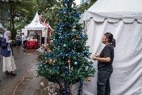 Preparation For Christmas Celebration In Indonesia