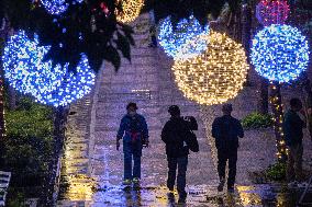 Preparation For Christmas Celebration In Indonesia