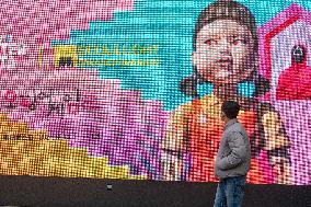 Young-hee, Giant Doll Of Squid Game In Seoul, South Korea