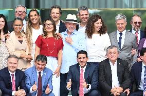 Brazilian President Luiz Inácio Lula Da Silva Has Lunch With Government Ministers