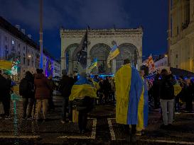 Solidarity Demonstration With Ukraine In Munich