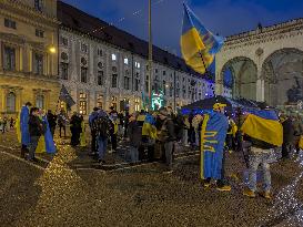 Solidarity Demonstration With Ukraine In Munich