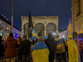 Solidarity Demonstration With Ukraine In Munich