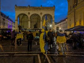 Solidarity Demonstration With Ukraine In Munich