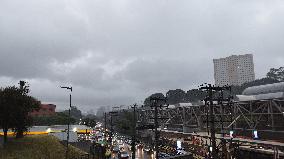 Storm and flooding in the south of São Paulo