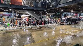 Storm and flooding in the south of São Paulo