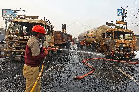 LPG Tanker Blast Accident In Jaipur