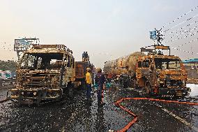 LPG Tanker Blast Accident In Jaipur