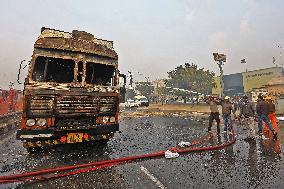 LPG Tanker Blast Accident In Jaipur