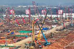 Nanjing North Station Hub Project Construction