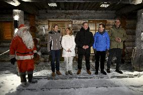 Finland's PM Petteri Orpo hosts meeting in Finnish Lapland