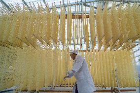 Hanging Noodles For Drying