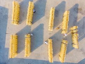 Hanging Noodles For Drying