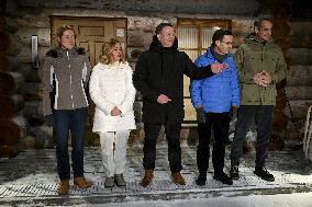 Finland's PM Petteri Orpo hosts meeting in Finnish Lapland