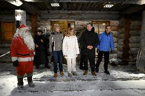 Finland's PM Petteri Orpo hosts meeting in Finnish Lapland