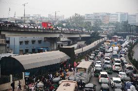 Traffic Jam In Dhaka