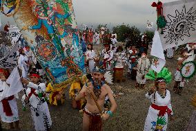 Dancers In Mexico Perform Pre-Hispanic Ceremony To Welcome Winter Solstice