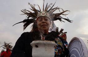 Dancers In Mexico Perform Pre-Hispanic Ceremony To Welcome Winter Solstice