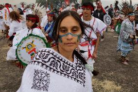 Dancers In Mexico Perform Pre-Hispanic Ceremony To Welcome Winter Solstice