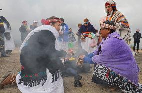 Dancers In Mexico Perform Pre-Hispanic Ceremony To Welcome Winter Solstice