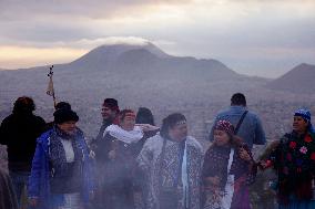 Dancers In Mexico Perform Pre-Hispanic Ceremony To Welcome Winter Solstice