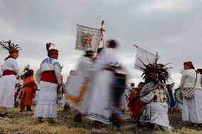 Dancers In Mexico Perform Pre-Hispanic Ceremony To Welcome Winter Solstice