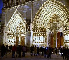 Vespers mass in the Notre-Dame Cathedral - Paris