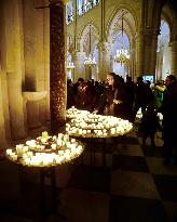 Vespers mass in the Notre-Dame Cathedral - Paris