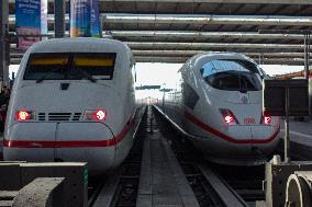 Trains At Munich Central Station