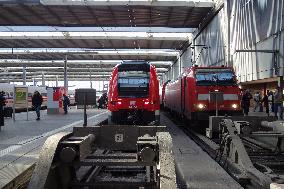 Trains At Munich Central Station