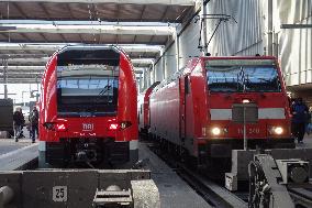 Trains At Munich Central Station