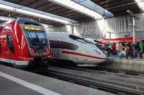 Trains At Munich Central Station