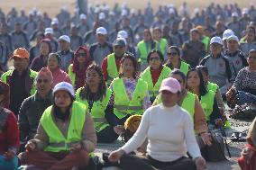 World Meditation Day Celebrated In Nepal