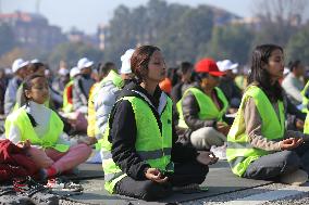 World Meditation Day Celebrated In Nepal