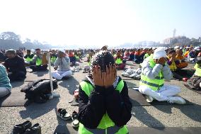 World Meditation Day Celebrated In Nepal