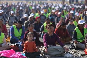 World Meditation Day Celebrated In Nepal