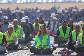 World Meditation Day Celebrated In Nepal