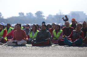 World Meditation Day Celebrated In Nepal