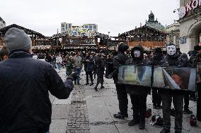 Animal Rights Activists Protest In The City Center Of Munich