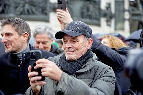 Laurent Baffie Attends A Rally In Support Paul Watson