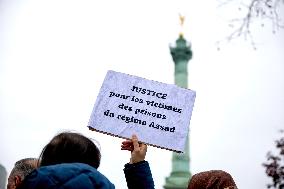 Members From The Syrian Community Gathered In Support With The Victims Of Bashar Al-Assad's Prisons