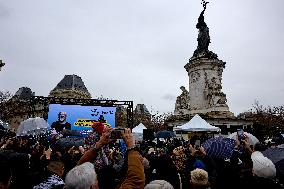 Supporters Of Anti-whaling Activist Paul Watson Stage A Rally In Paris