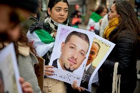 Members From The Syrian Community Gathered In Support With The Victims Of Bashar Al-Assad's Prisons