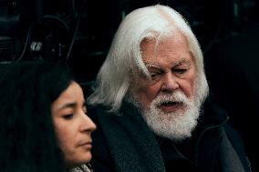 Paul Watson during a Press Conference - Paris AJ