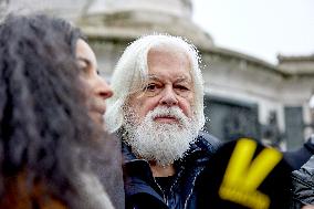 Sea Shepherd Conservation Society Founder, Anti-whaling Activist Paul Watson, Attends A Rally In His Support