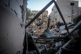 Israeli Airstrike on Al-Maghazi Refugee Camp - Gaza