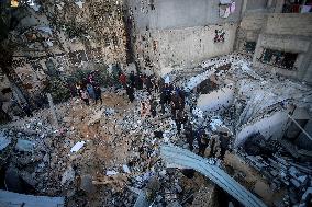 Israeli Airstrike on Al-Maghazi Refugee Camp - Gaza