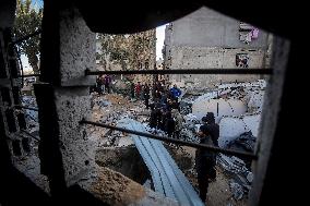 Israeli Airstrike on Al-Maghazi Refugee Camp - Gaza