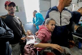 Israeli Airstrike On Nuseirat Refugee Camp - Gaza